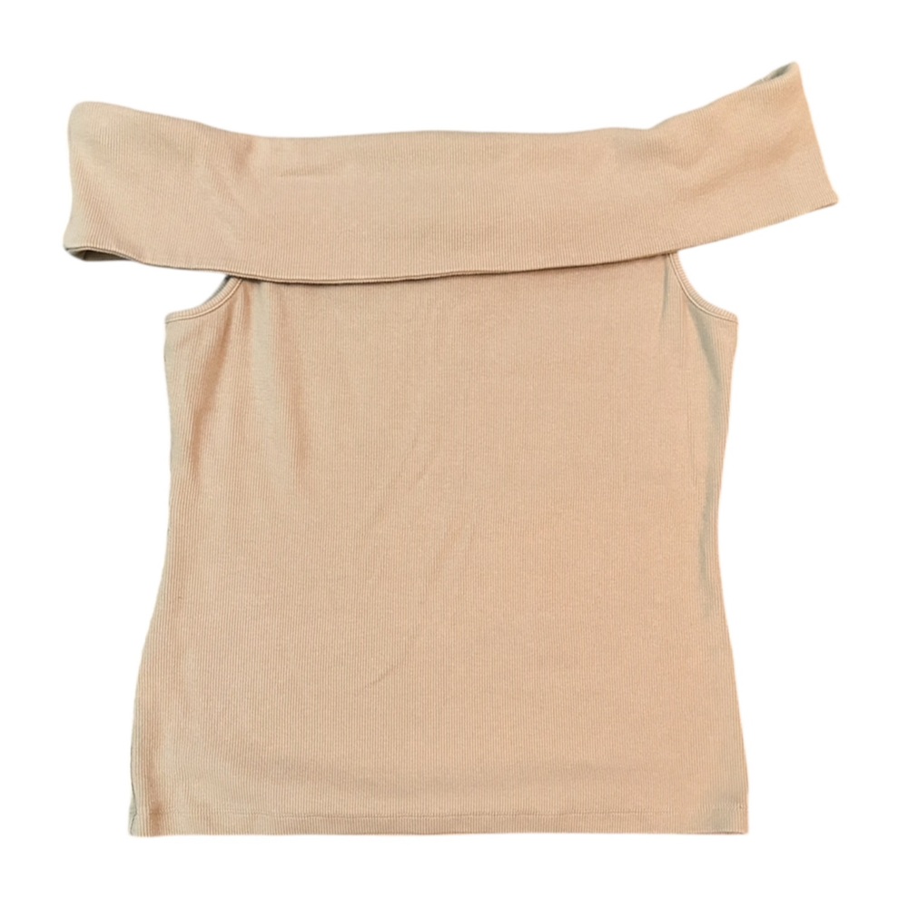 NWOT Banana Republic Off-Shoulder Tan Top